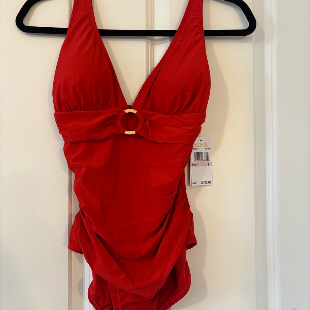 Michael Kors Vibrant Red Swimsuit